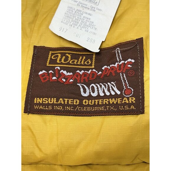 VTG Walls Blizzard-Pruf Down Insulated  Jacket Small Regular Fit Brown USA - Picture 2 of 10